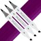 Artfinity Sketch Marker Sets - Set of 3 - Violet V5-7, Vibrant, Professional, Dye-Based Alcohol Markers for Artists, Drawing, Travel, & More